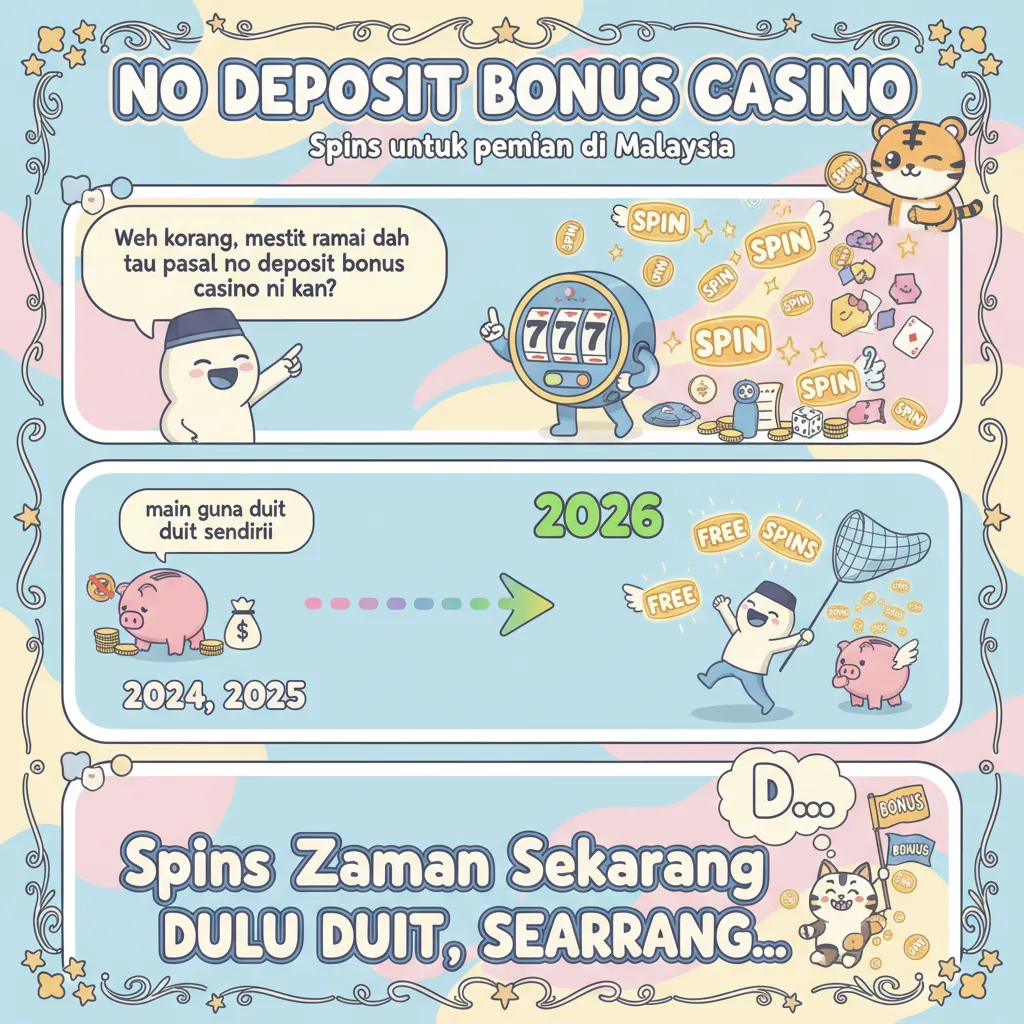 No deposit bonus casino: Spins untuk pemain di Malaysia