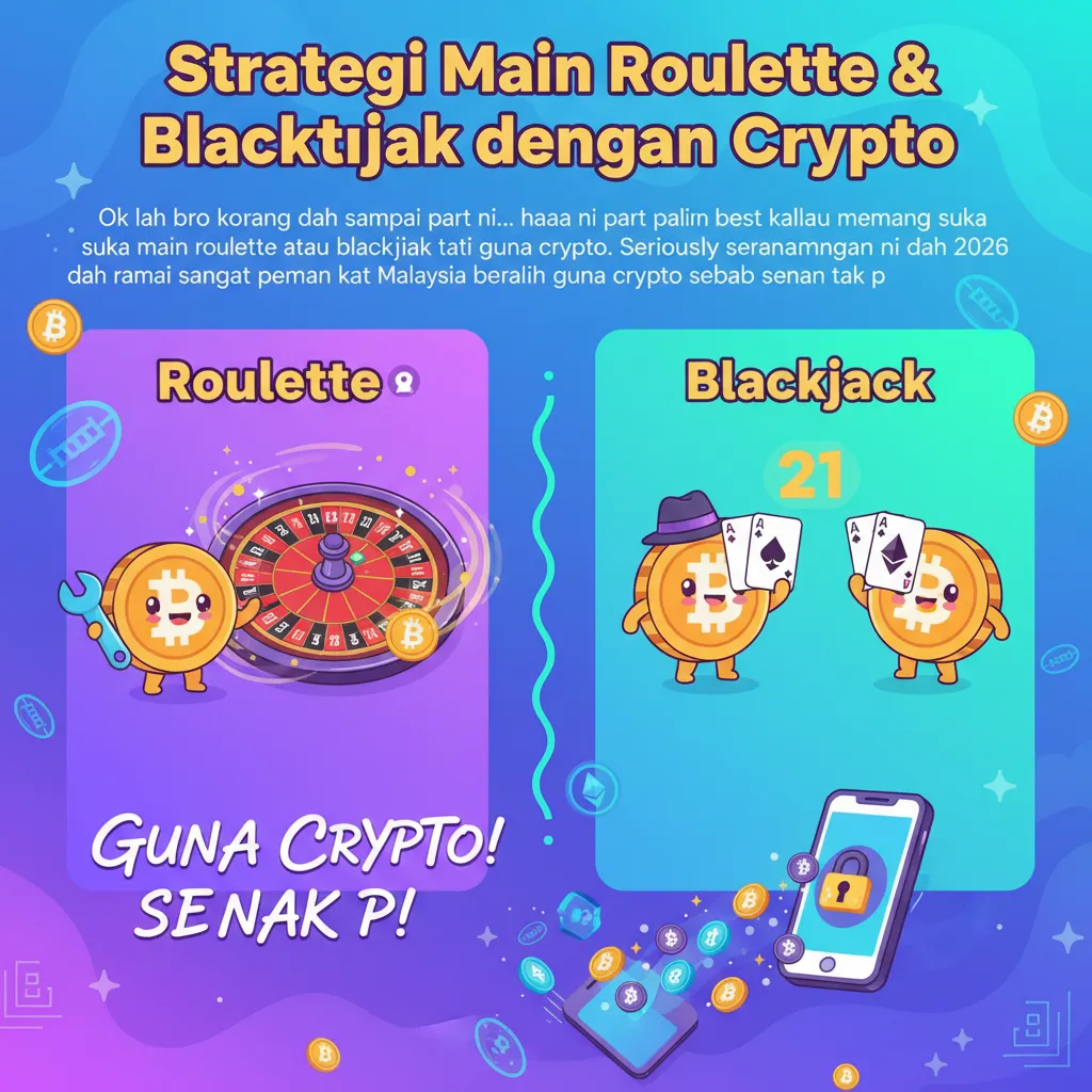 Strategi Main Roulette & Blackjack dengan Crypto